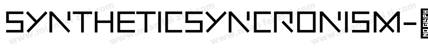 SYNTHETICSYNCRONISM字体转换