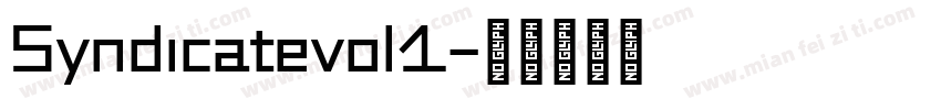 Syndicatevol1字体转换