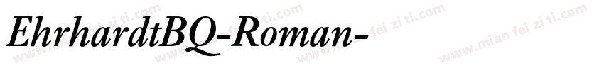 EhrhardtBQ-Roman字体转换