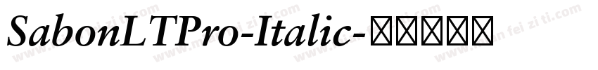 SabonLTPro-Italic字体转换