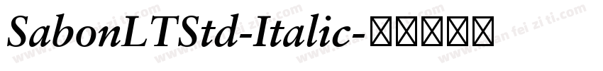 SabonLTStd-Italic字体转换