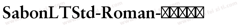 SabonLTStd-Roman字体转换