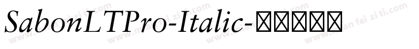 SabonLTPro-Italic字体转换