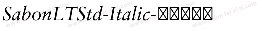 SabonLTStd-Italic字体转换