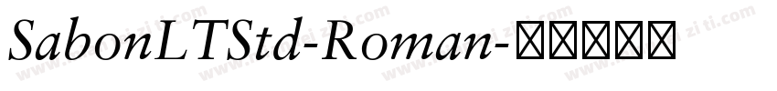SabonLTStd-Roman字体转换