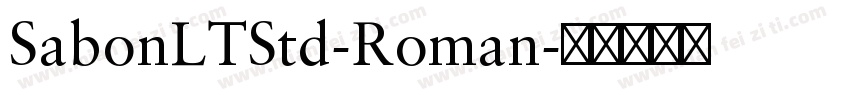 SabonLTStd-Roman字体转换