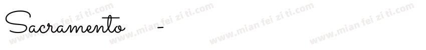Sacramento英文字体字体转换