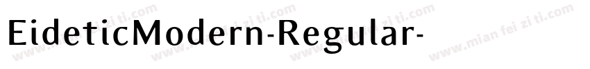 EideticModern-Regular字体转换