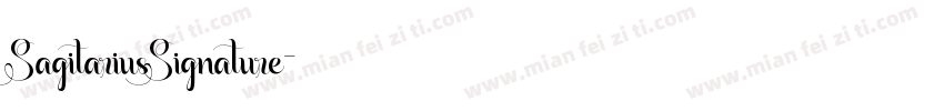 SagitariusSignature字体转换