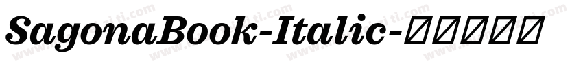 SagonaBook-Italic字体转换