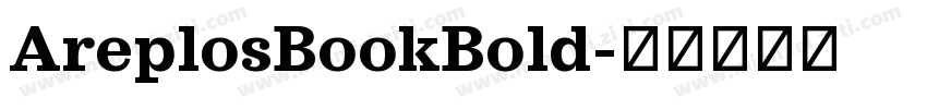 AreplosBookBold字体转换