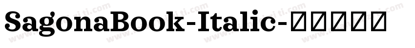 SagonaBook-Italic字体转换