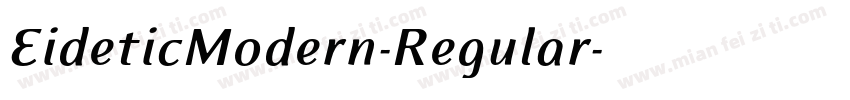EideticModern-Regular字体转换