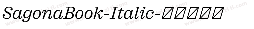 SagonaBook-Italic字体转换