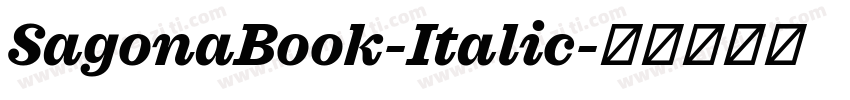 SagonaBook-Italic字体转换