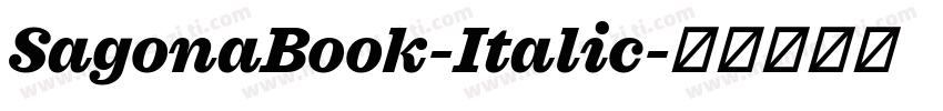 SagonaBook-Italic字体转换