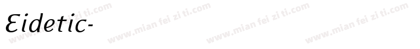 Eidetic字体转换