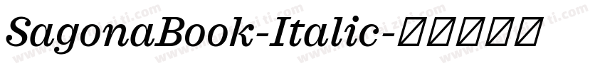 SagonaBook-Italic字体转换