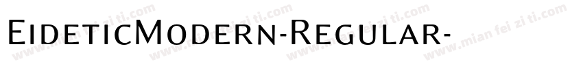 EideticModern-Regular字体转换