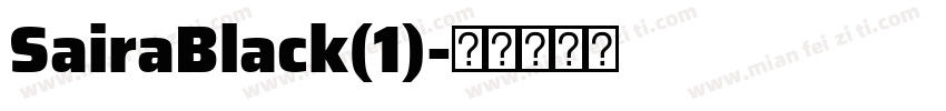 SairaBlack(1)字体转换