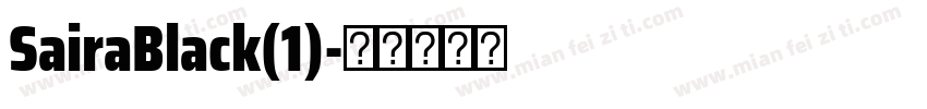 SairaBlack(1)字体转换