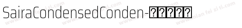 SairaCondensedConden字体转换