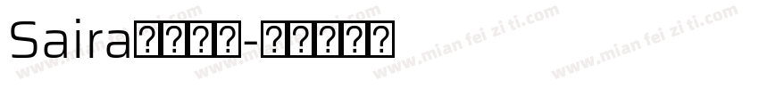 Saira字体下载字体转换