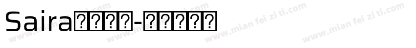 Saira字体下载字体转换