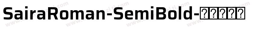 SairaRoman-SemiBold字体转换