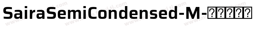 SairaSemiCondensed-M字体转换