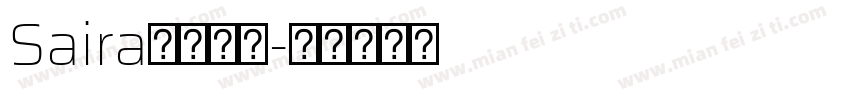 Saira字体下载字体转换