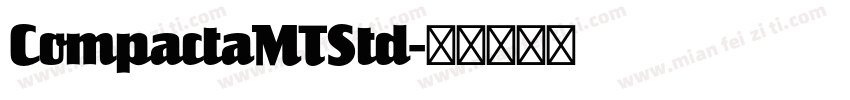 CompactaMTStd字体转换