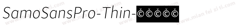SamoSansPro-Thin字体转换