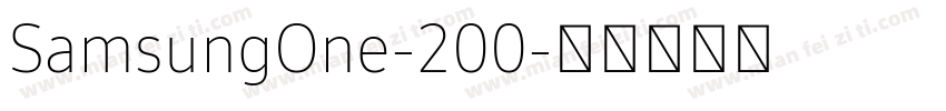 SamsungOne-200字体转换