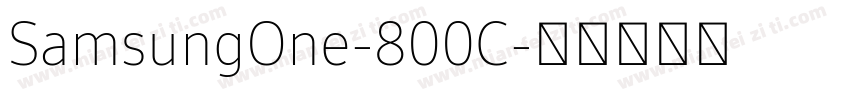 SamsungOne-800C字体转换