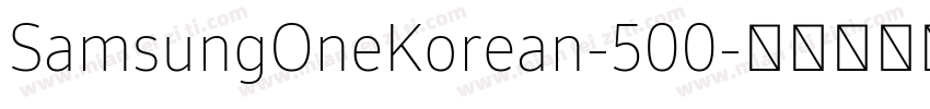SamsungOneKorean-500字体转换