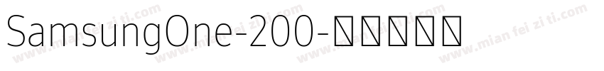 SamsungOne-200字体转换