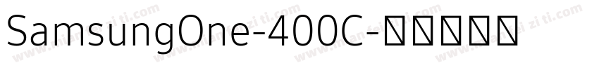 SamsungOne-400C字体转换