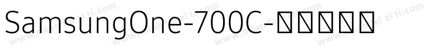 SamsungOne-700C字体转换