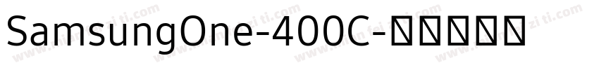 SamsungOne-400C字体转换