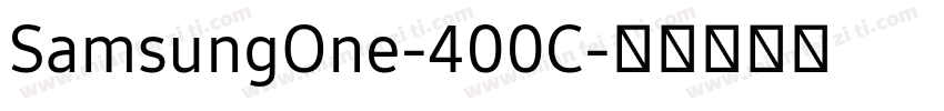 SamsungOne-400C字体转换