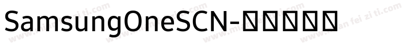 SamsungOneSCN字体转换