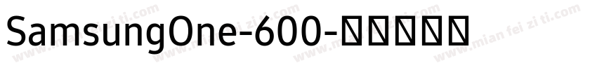 SamsungOne-600字体转换