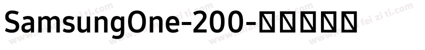 SamsungOne-200字体转换