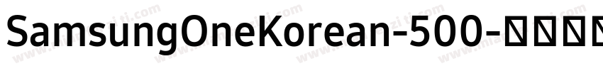 SamsungOneKorean-500字体转换