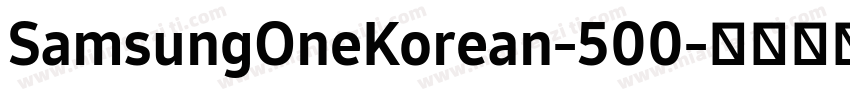 SamsungOneKorean-500字体转换
