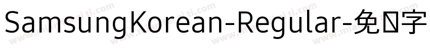 SamsungKorean-Regular字体转换