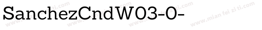 SanchezCndW03-0字体转换