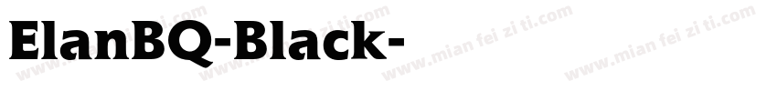 ElanBQ-Black字体转换