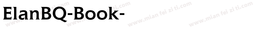 ElanBQ-Book字体转换